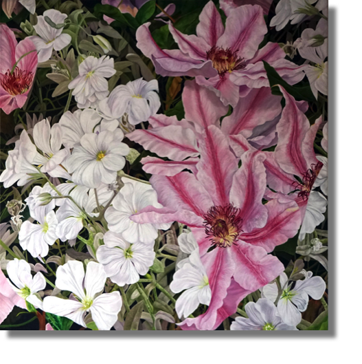 Garden Flowers
oil on canvas
91 x 91 cm